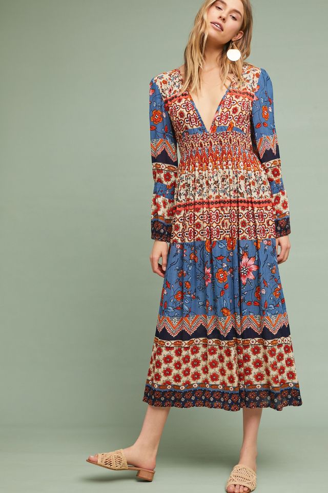 Anthropologie hotsell peasant dress