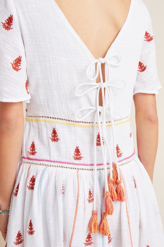 Vasara Embroidered Gauze Tunic Dress | Anthropologie