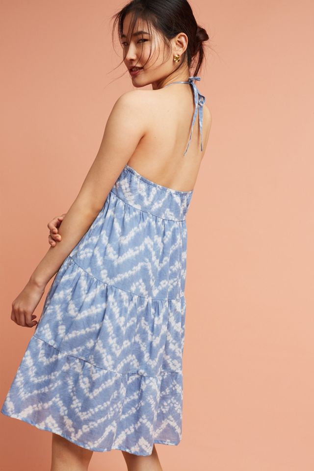 Tiered & Embroidered Tie-Dye Dress #3