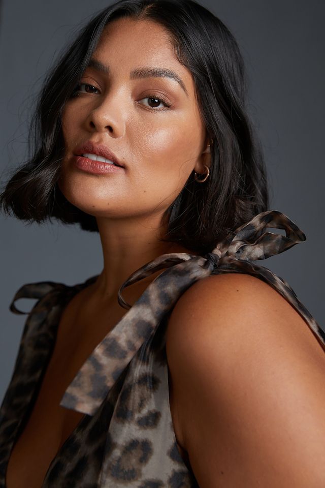 Daniel Rainn V-Neck Organza Dress #6