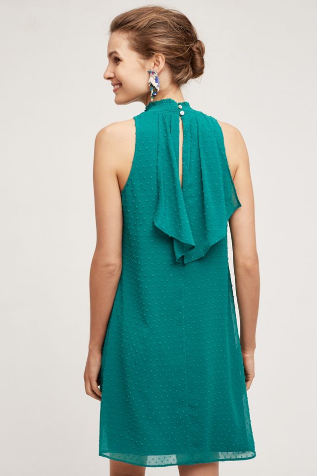 Swiss Dot Halter Dress #1