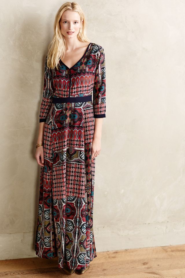 Patchwork Maxi Dress Anthropologie