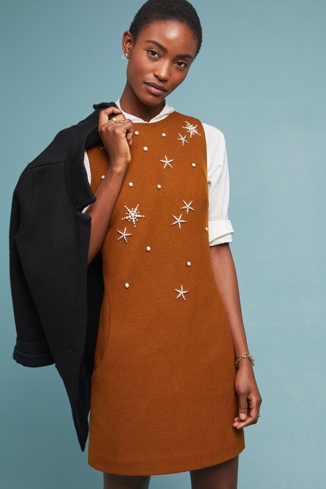 Starry Shift Dress Anthropologie