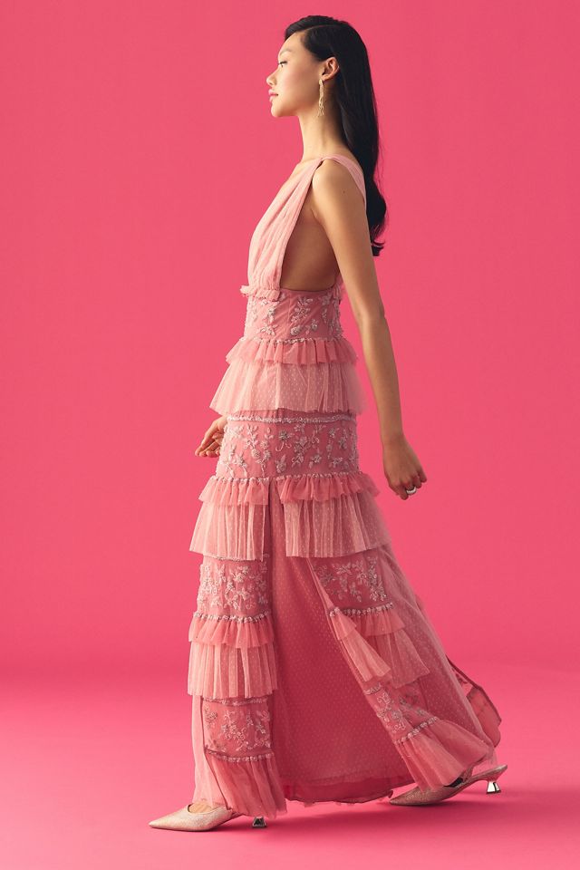 LoveShackFancy Estate Tiered Embroidered Dress #1