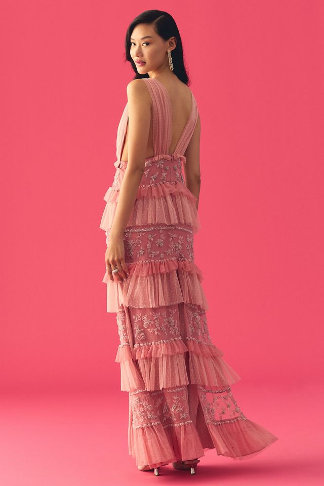 LoveShackFancy Estate Tiered Embroidered Dress #3
