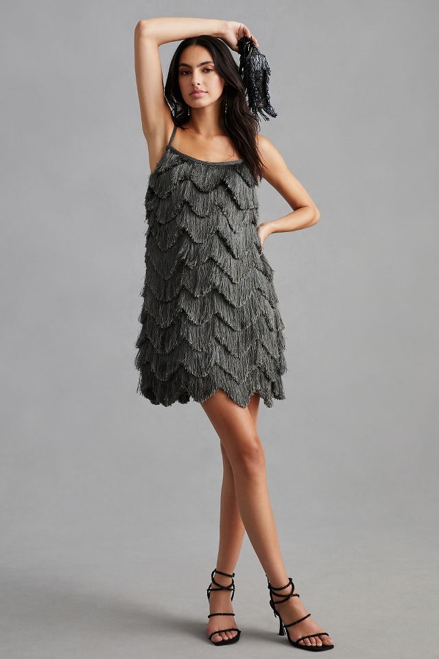 Anthropologie store fringe dress