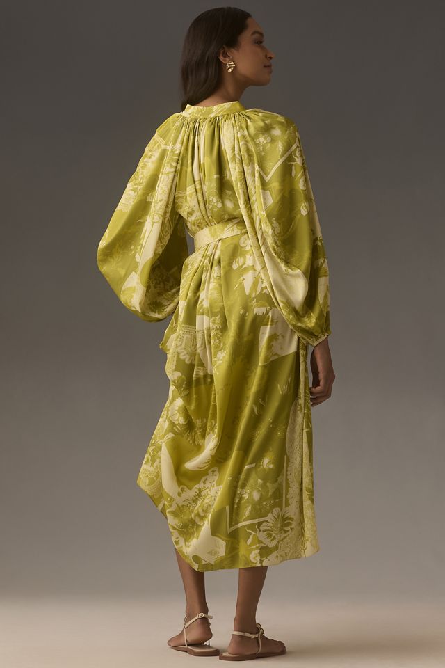 pankaj & nidhi long-sleeve maxi dress Proto Floral Fresco Maxi Dress