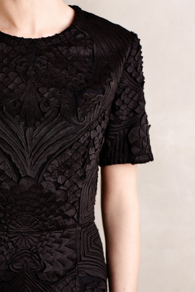 Milany Embroidered Pencil Dress | Anthropologie