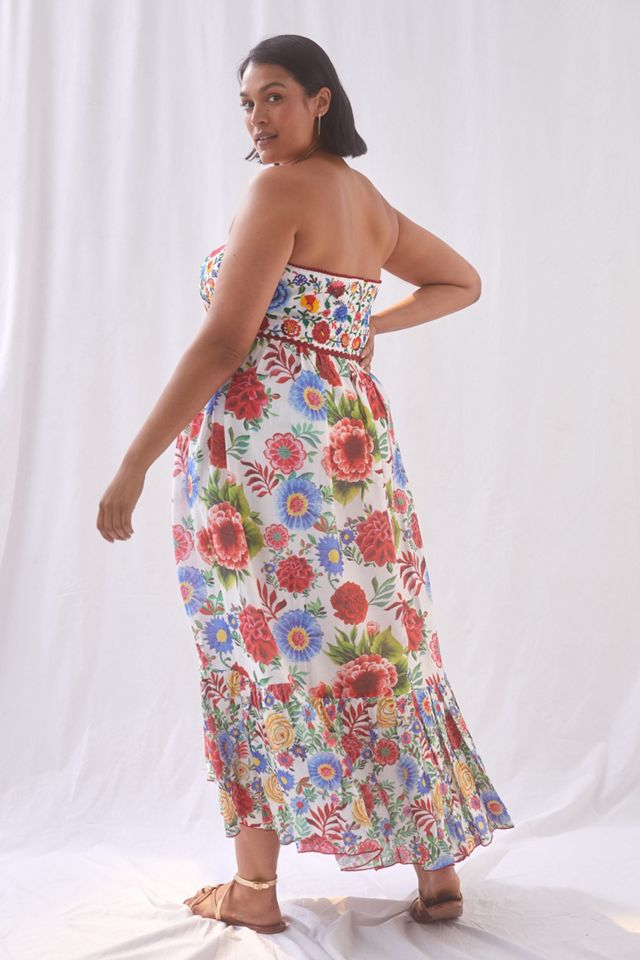 Floral Embroidered Maxi Dress #7
