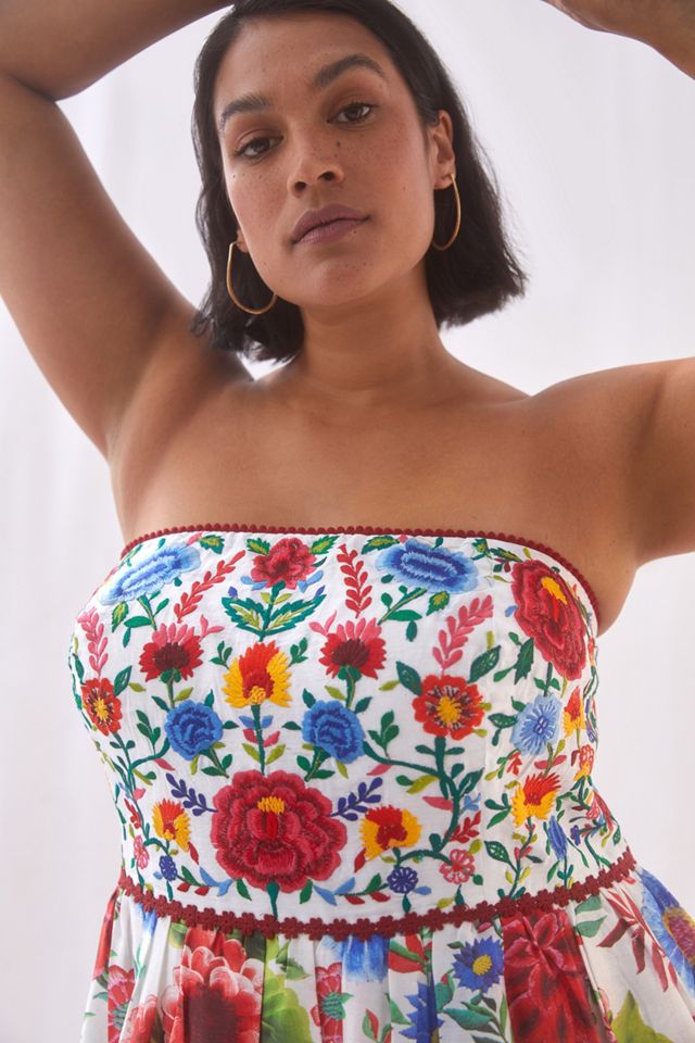Floral Embroidered Maxi Dress #8