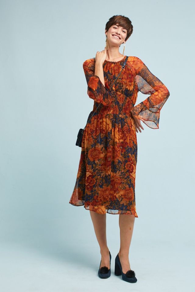 Antik Batik Floral Midi Dress #1