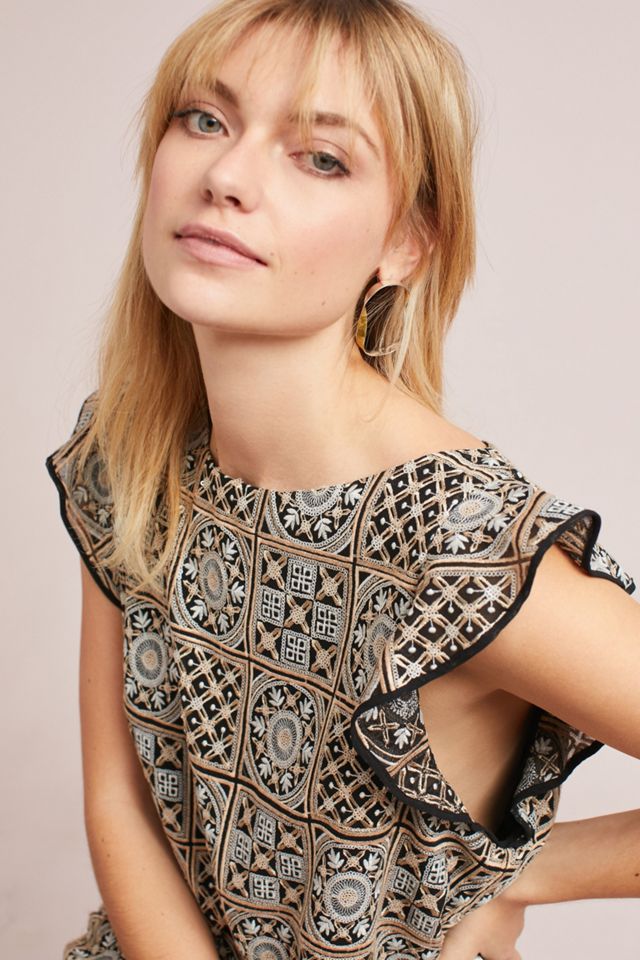 Antik Batik Petite Metallic Tile Dress #1