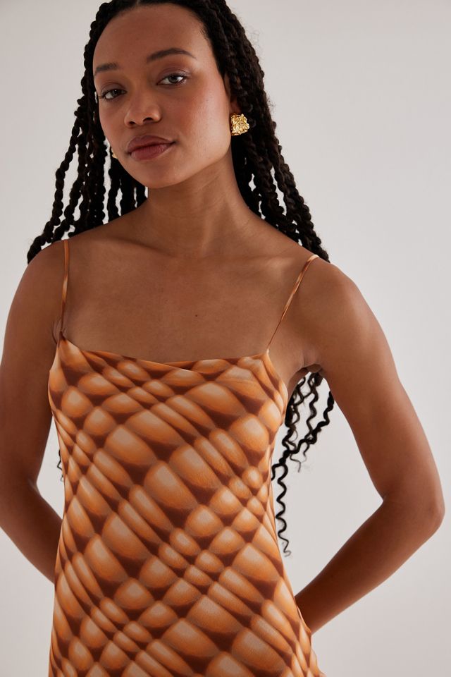 Robe longue dos nu en soie Soleil Bec + Bridge #5