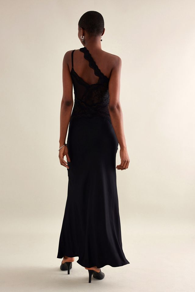 bec and bridge black one shoulder dress Bec + Bridge - ARIVEN ASYM MINI DRESS - BLACK