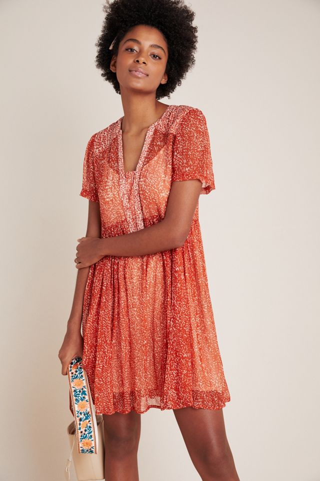 Maeve Adrian Sheer Tunic Dress #1