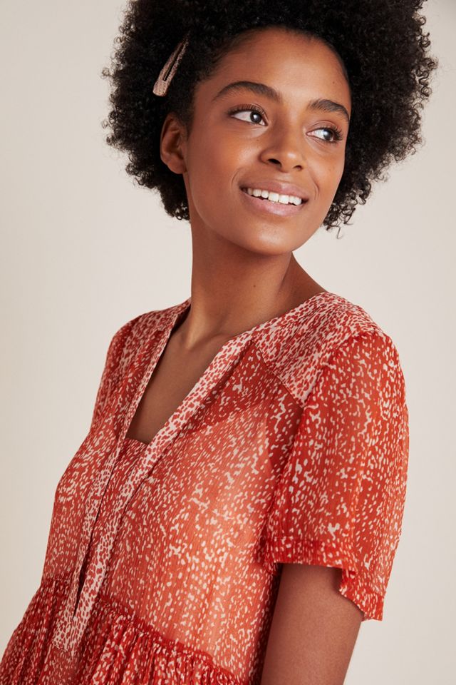 Maeve Adrian Sheer Tunic Dress #2