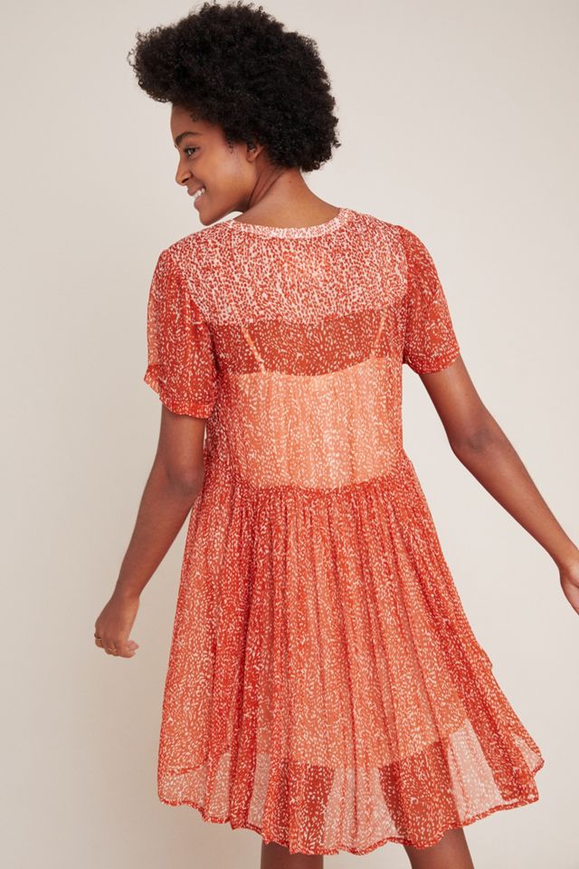 Maeve Adrian Sheer Tunic Dress #3