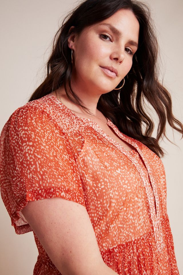 Maeve Adrian Sheer Tunic Dress #6
