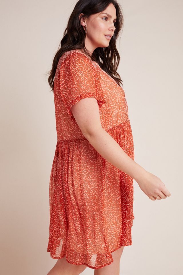 Maeve Adrian Sheer Tunic Dress #7