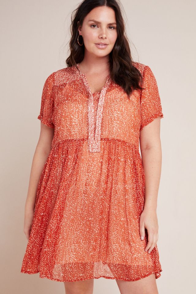 Maeve Adrian Sheer Tunic Dress #4