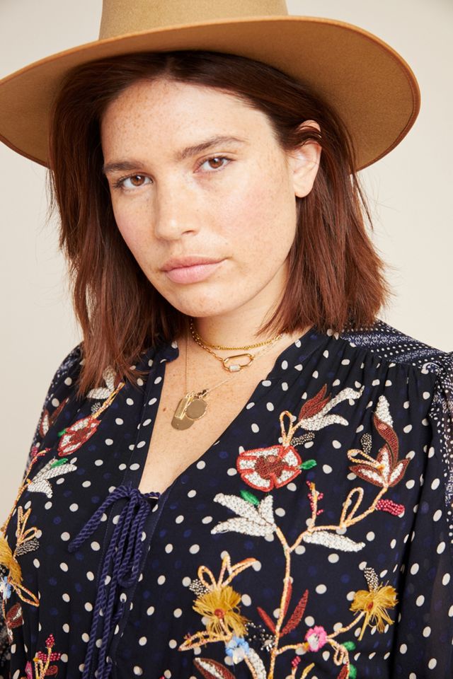 Maeve Cassidy Embroidered Midi Dress #7
