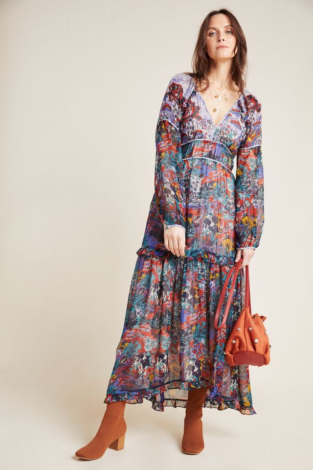 Anthropologie long dresses best sale