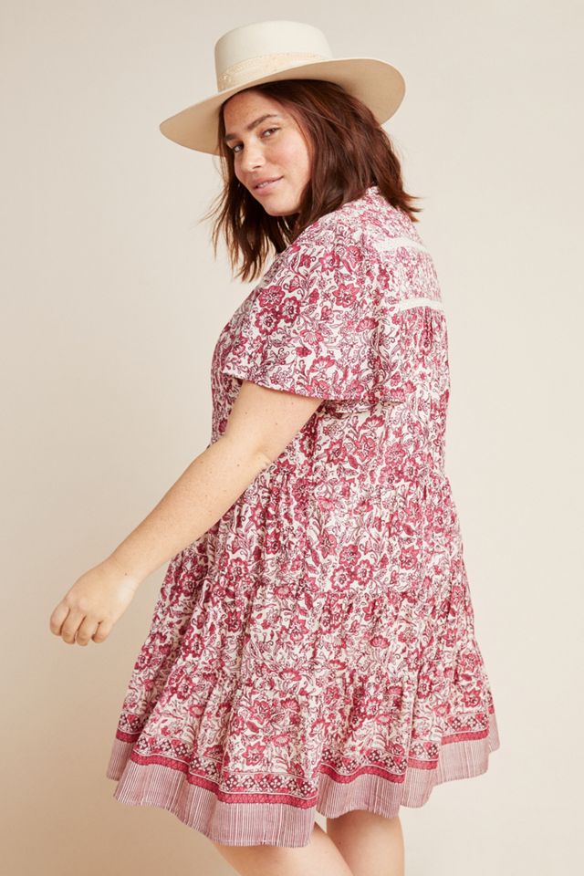 Anthropologie Georgina Tiered Shirtdress