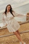 knee length dresses for ladies Ophelia Lace Mini Dress-PASTEL YELLOW / 10 main image 0
