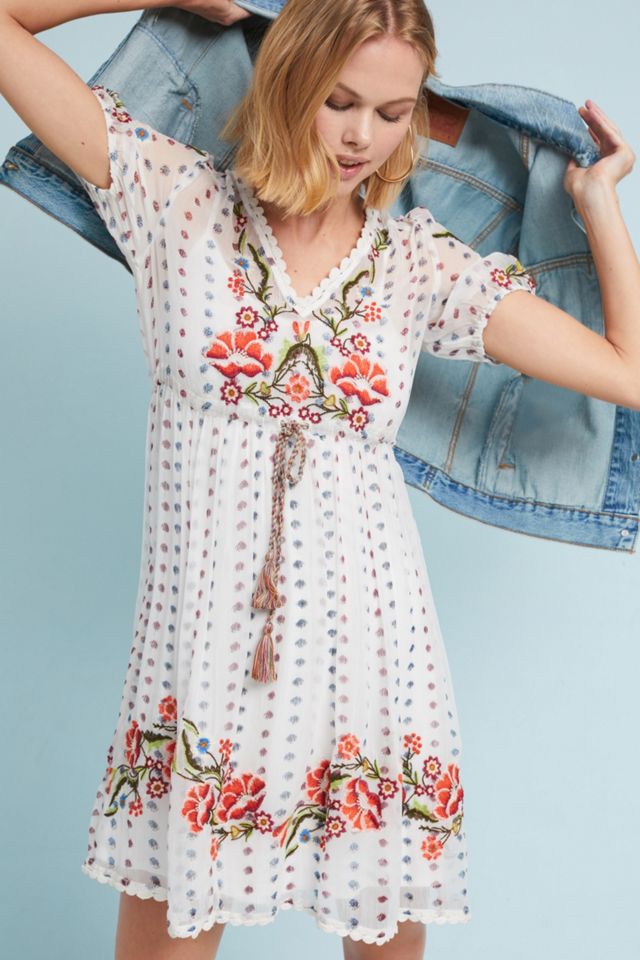 Johanna Embroidered Dress | Anthropologie