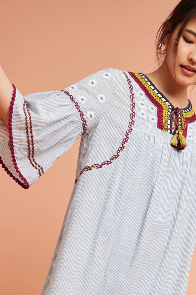 Yarn Embellished Tunic Dress #2