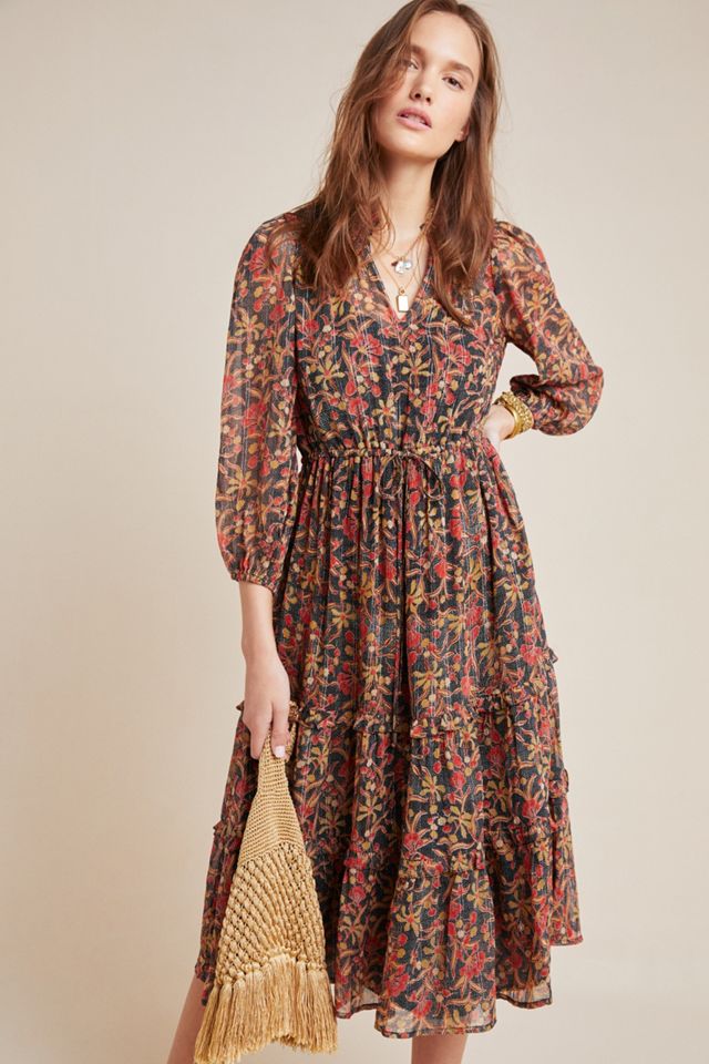 midi dress korina original new Red 100% Viscose 'KORINA' MIDI DRESS