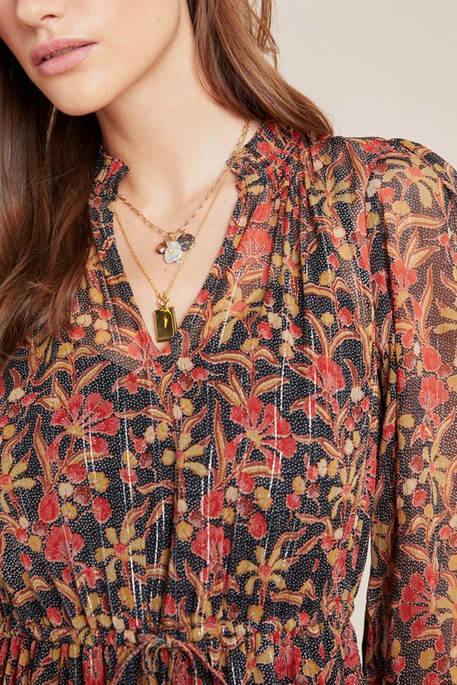 Corina Tiered Midi Dress | Anthropologie