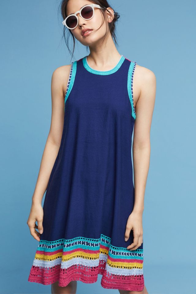 Crochet Trim Swing Dress #1