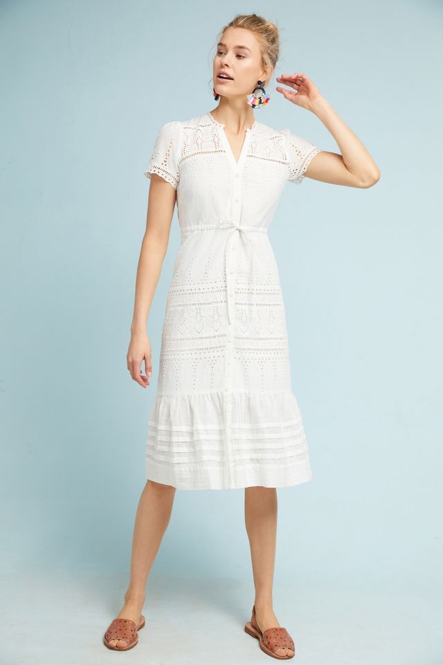 Brigid Eyelet Shirtdress | Anthropologie