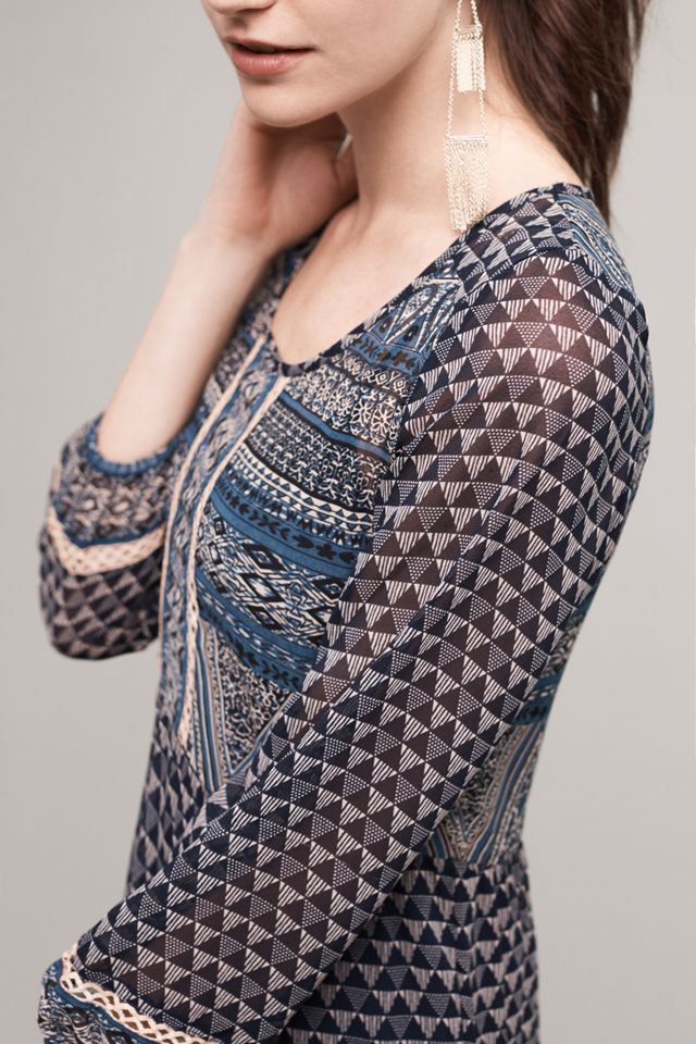 New Geometry Tiered Maxi Dress #1