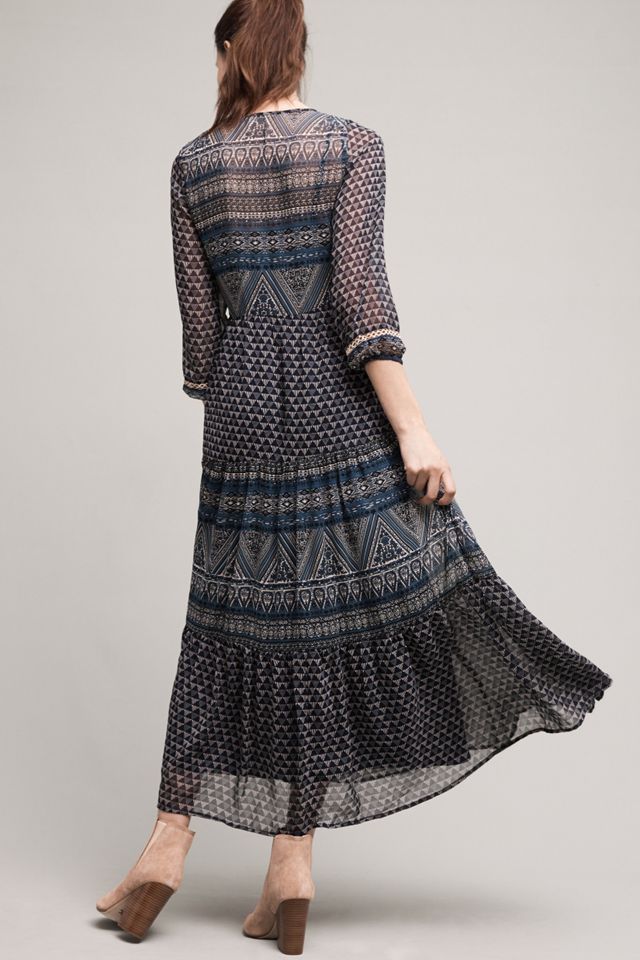New Geometry Tiered Maxi Dress #2