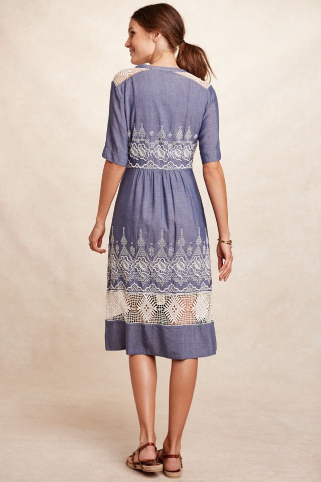 Embroidered Waters Shirtdress #2