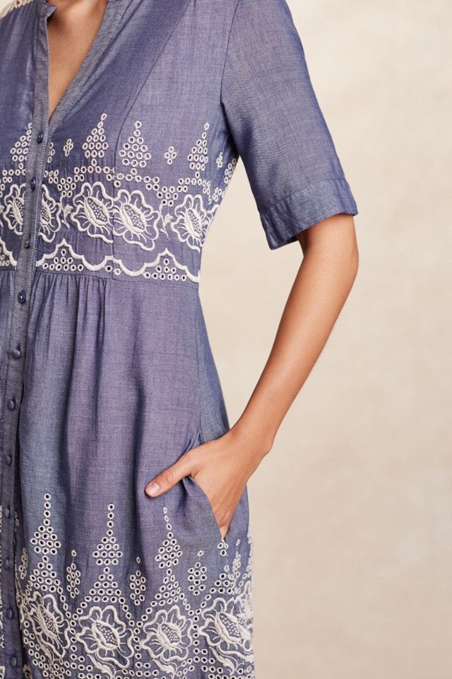 green emerald velvet dress Moulinette Soeurs Anthropologie Size 6 Blue Silk Lace Dress Blue / 6