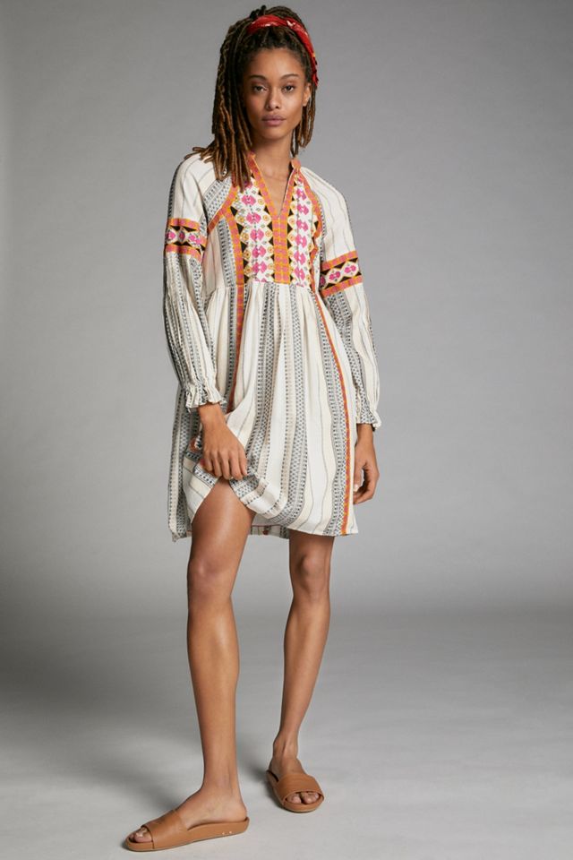 Lottie Embroidered Mini Dress #1