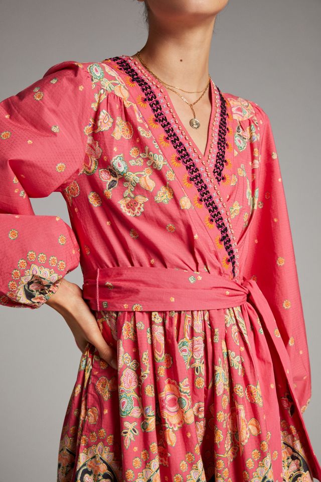 Raquel Embroidered Mini Dress | Anthropologie
