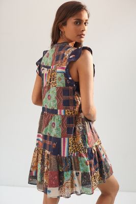 anthropologie patchwork dress