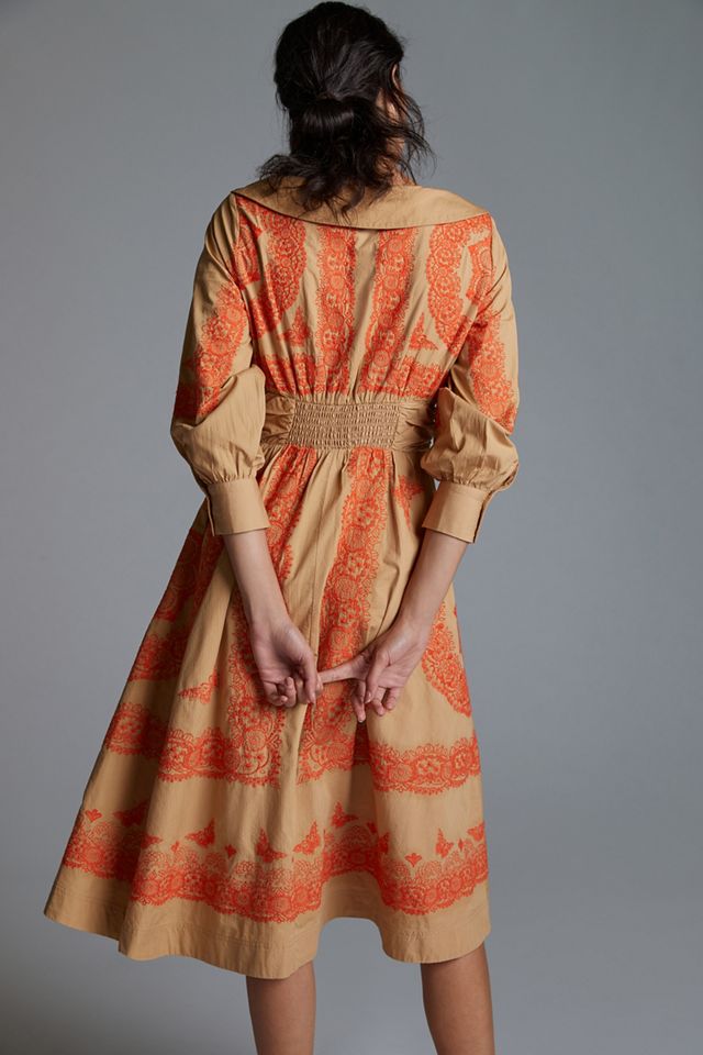 Maeve Embroidered Midi Dress #3