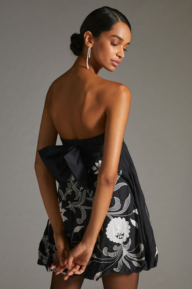 Maeve Strapless Bow Mini Dress #1
