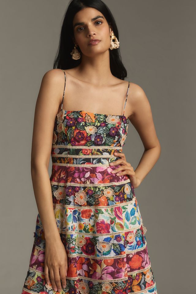 Maeve Square-Neck Sleeveless Midi Dress #1