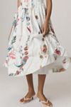 Maeve Tie-Strap Printed Midi Dress