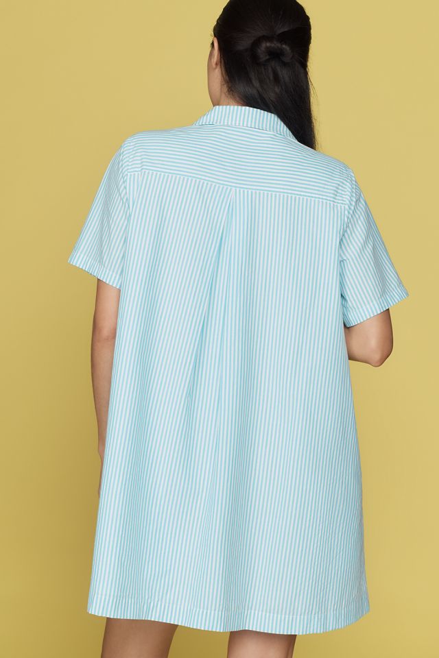 The Pollie Short-Sleeve Swing Tunic Mini Dress: Embroidered Edition #2