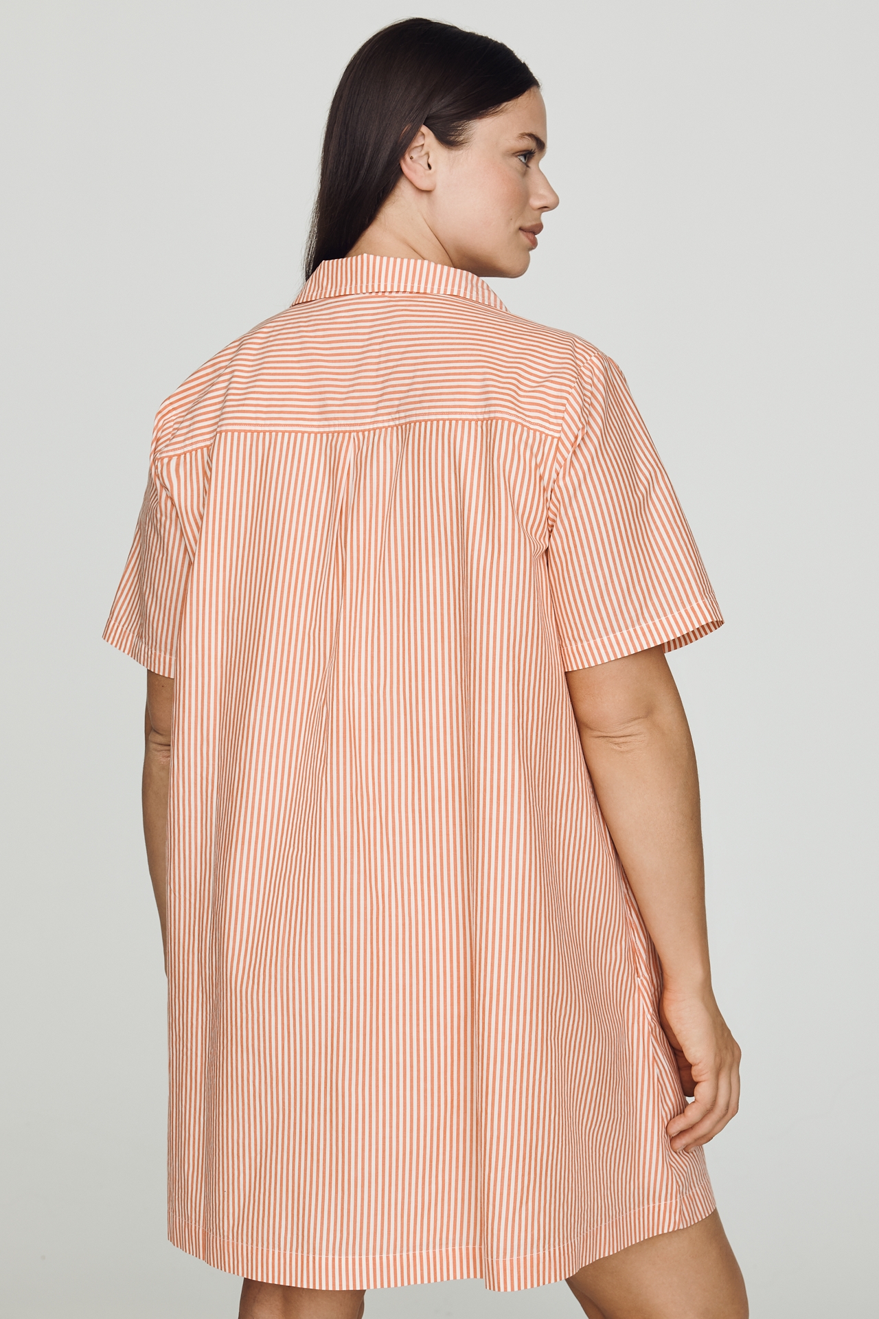 Pollie Short-Sleeve Swing Tunic Mini Dress: Embroidered Edition