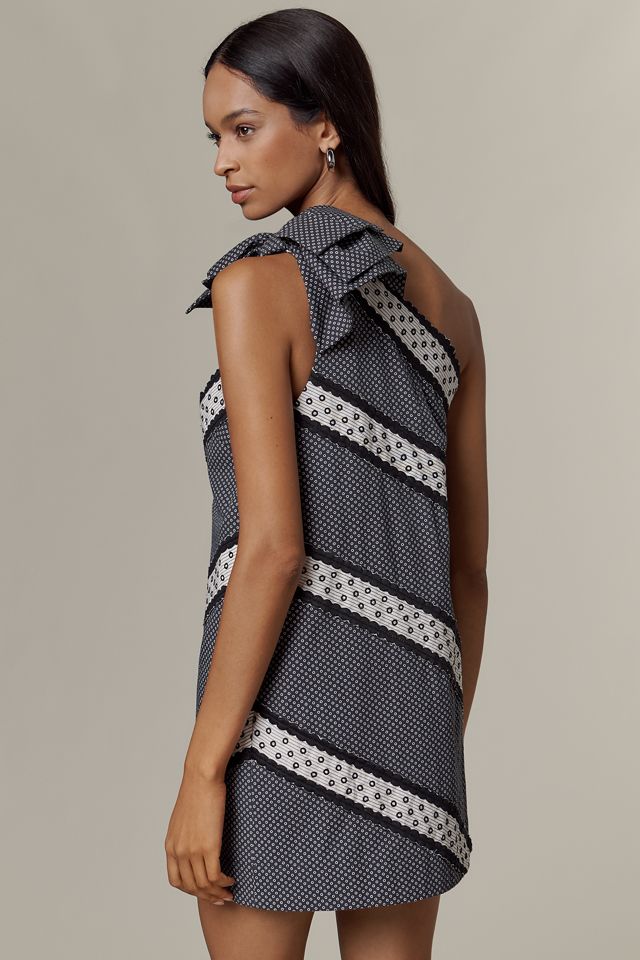 Maeve One-Shoulder Embellished Mini Dress #2