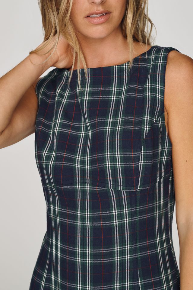 Percie Plaid Mini Dress by Pilcro #3