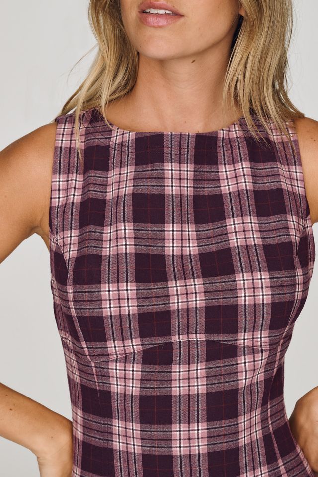 Percie Plaid Mini Dress by Pilcro #2